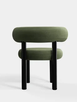 Tom Dixon Dining Chairs*Fat Black Steel Dining Chair