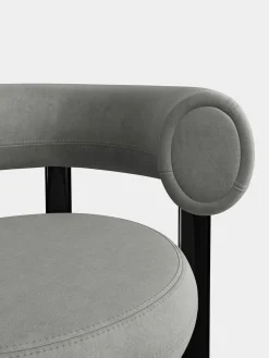 Tom Dixon Dining Chairs*Fat Black Steel Dining Chair