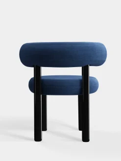 Tom Dixon Dining Chairs*Fat Black Steel Dining Chair