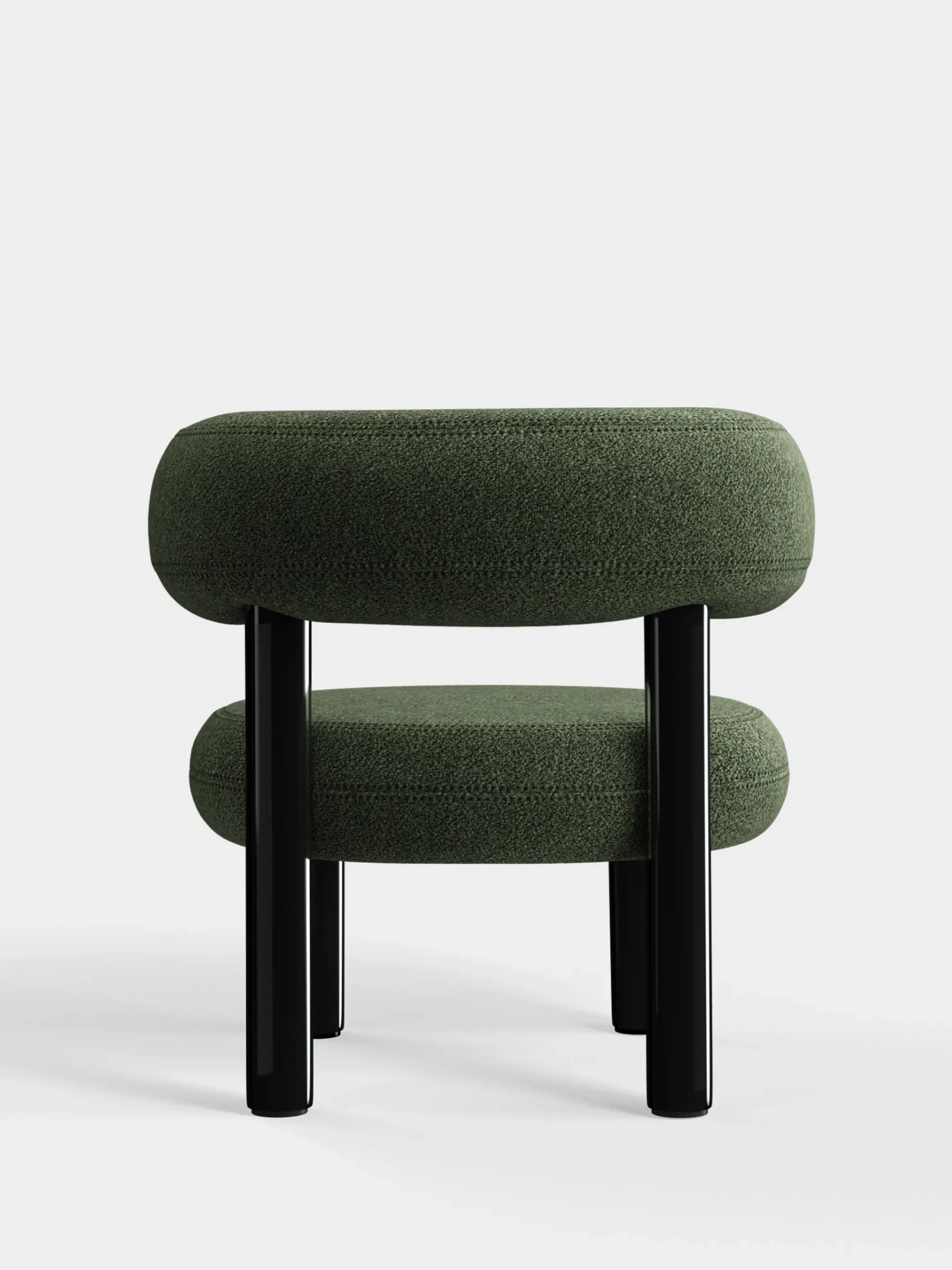 Tom Dixon Lounge Chairs*Fat Black Steel Lounge Chair