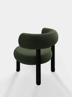 Tom Dixon Lounge Chairs*Fat Black Steel Lounge Chair