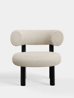 Tom Dixon Lounge Chairs*Fat Black Steel Lounge Chair