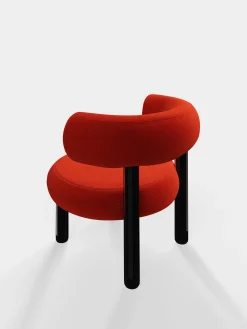 Tom Dixon Lounge Chairs*Fat Black Steel Lounge Chair