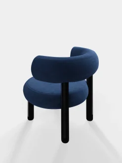 Tom Dixon Lounge Chairs*Fat Black Steel Lounge Chair