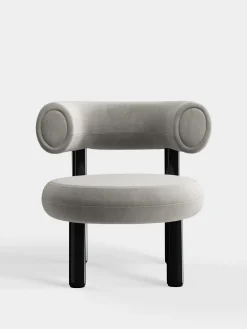 Tom Dixon Lounge Chairs*Fat Black Steel Lounge Chair