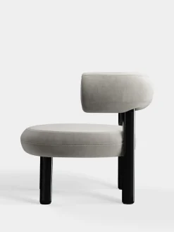 Tom Dixon Lounge Chairs*Fat Black Steel Lounge Chair