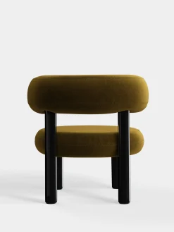Tom Dixon Lounge Chairs*Fat Black Steel Lounge Chair