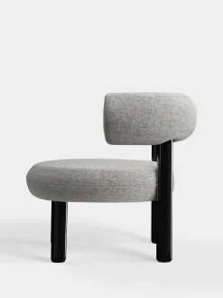 Tom Dixon Lounge Chairs*Fat Black Steel Lounge Chair