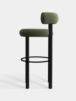 Tom Dixon Bar & Counter Stools*Fat Black Wood 75cm Bar Stool