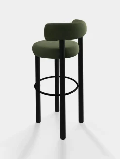 Tom Dixon Bar & Counter Stools*Fat Black Wood 75cm Bar Stool