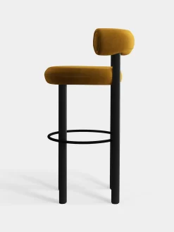 Tom Dixon Bar & Counter Stools*Fat Black Wood 75cm Bar Stool