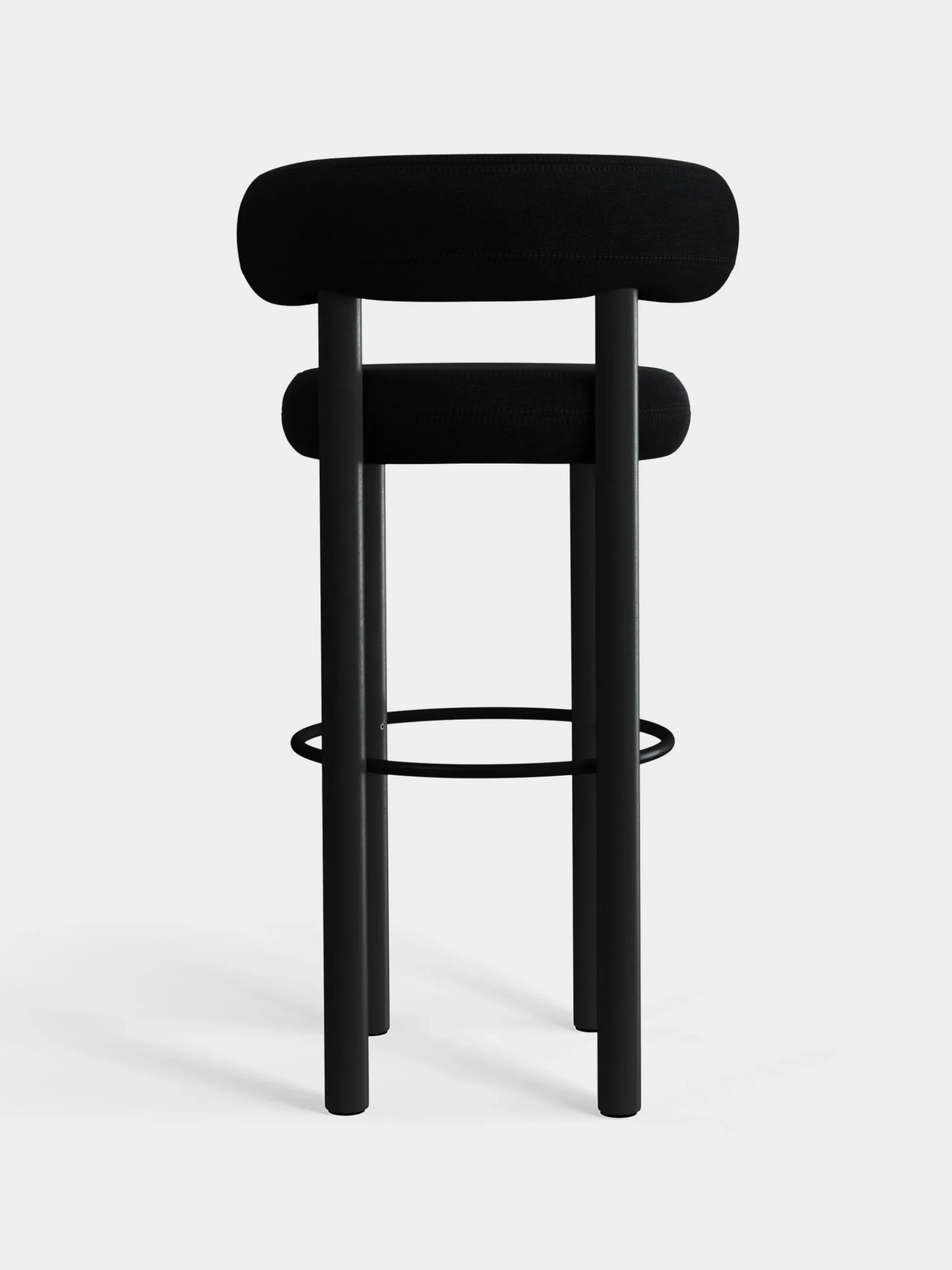 Tom Dixon Bar & Counter Stools*Fat Black Wood 75cm Bar Stool