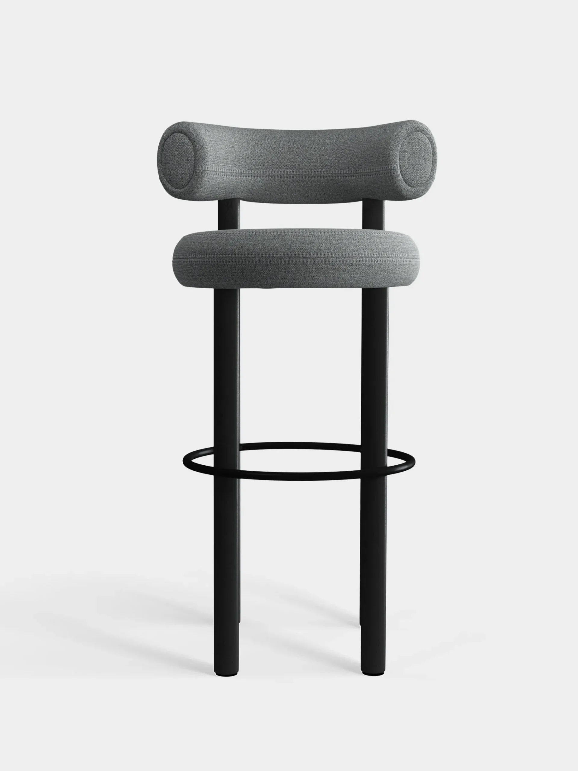 Tom Dixon Bar & Counter Stools*Fat Black Wood 75cm Bar Stool