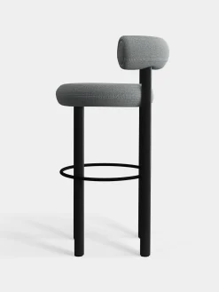 Tom Dixon Bar & Counter Stools*Fat Black Wood 75cm Bar Stool