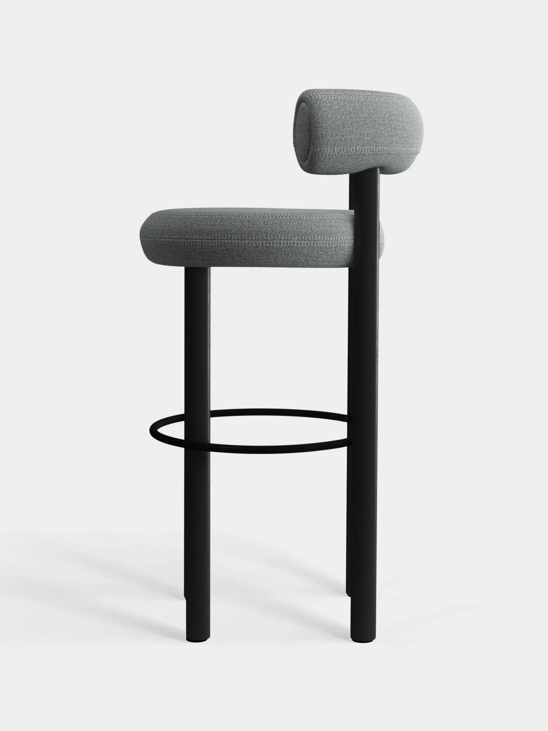 Tom Dixon Bar & Counter Stools*Fat Black Wood 75cm Bar Stool