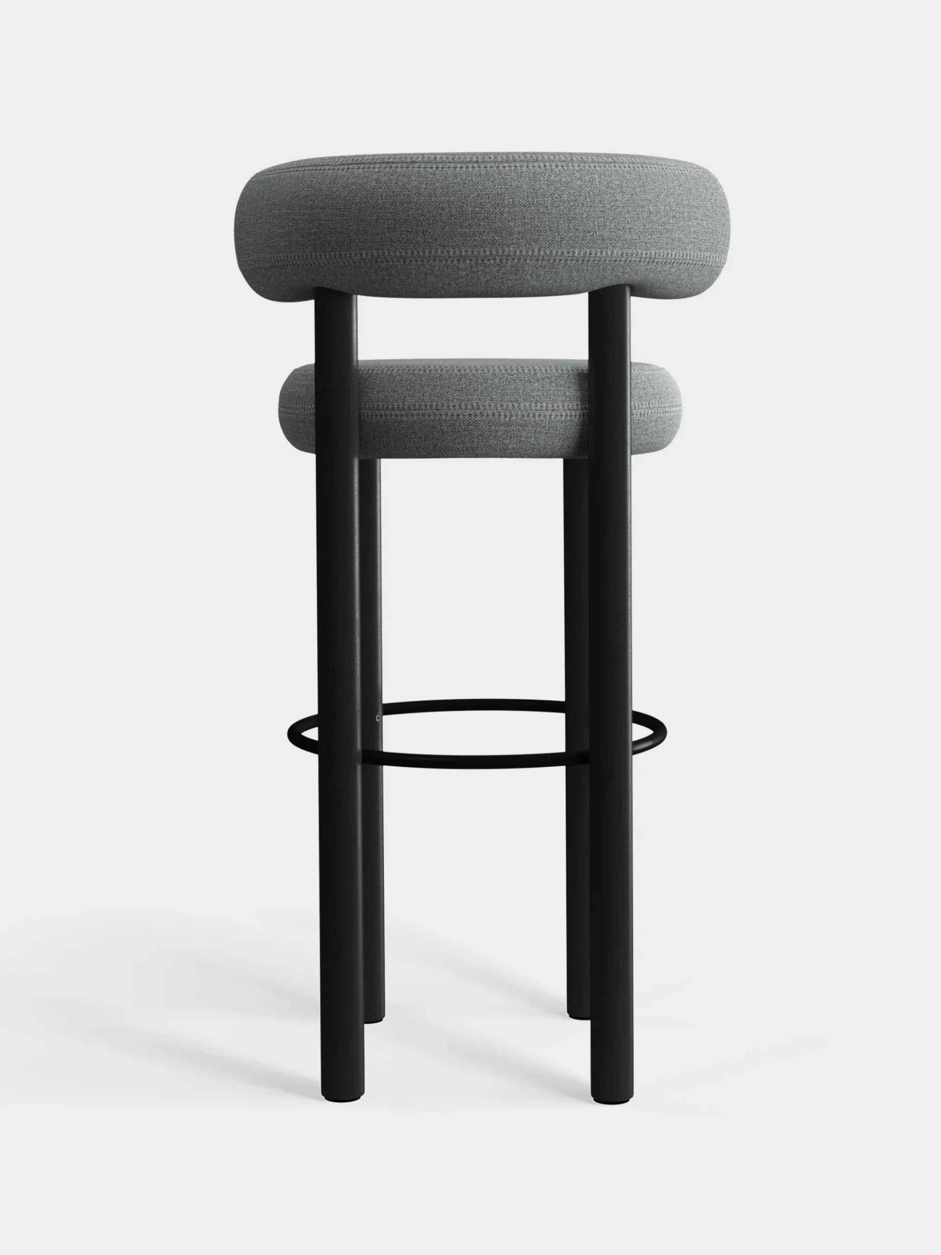 Tom Dixon Bar & Counter Stools*Fat Black Wood 75cm Bar Stool