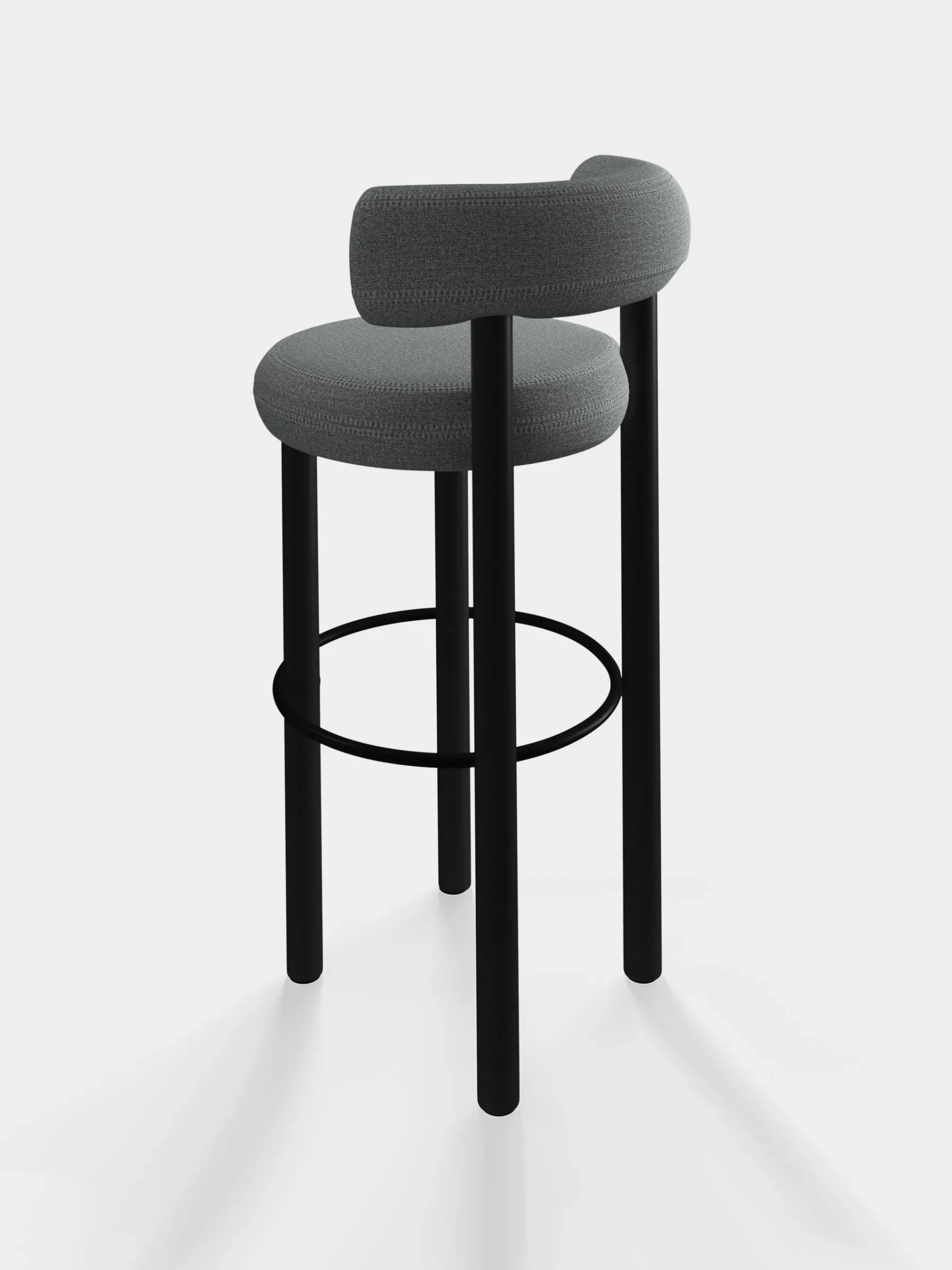 Tom Dixon Bar & Counter Stools*Fat Black Wood 75cm Bar Stool