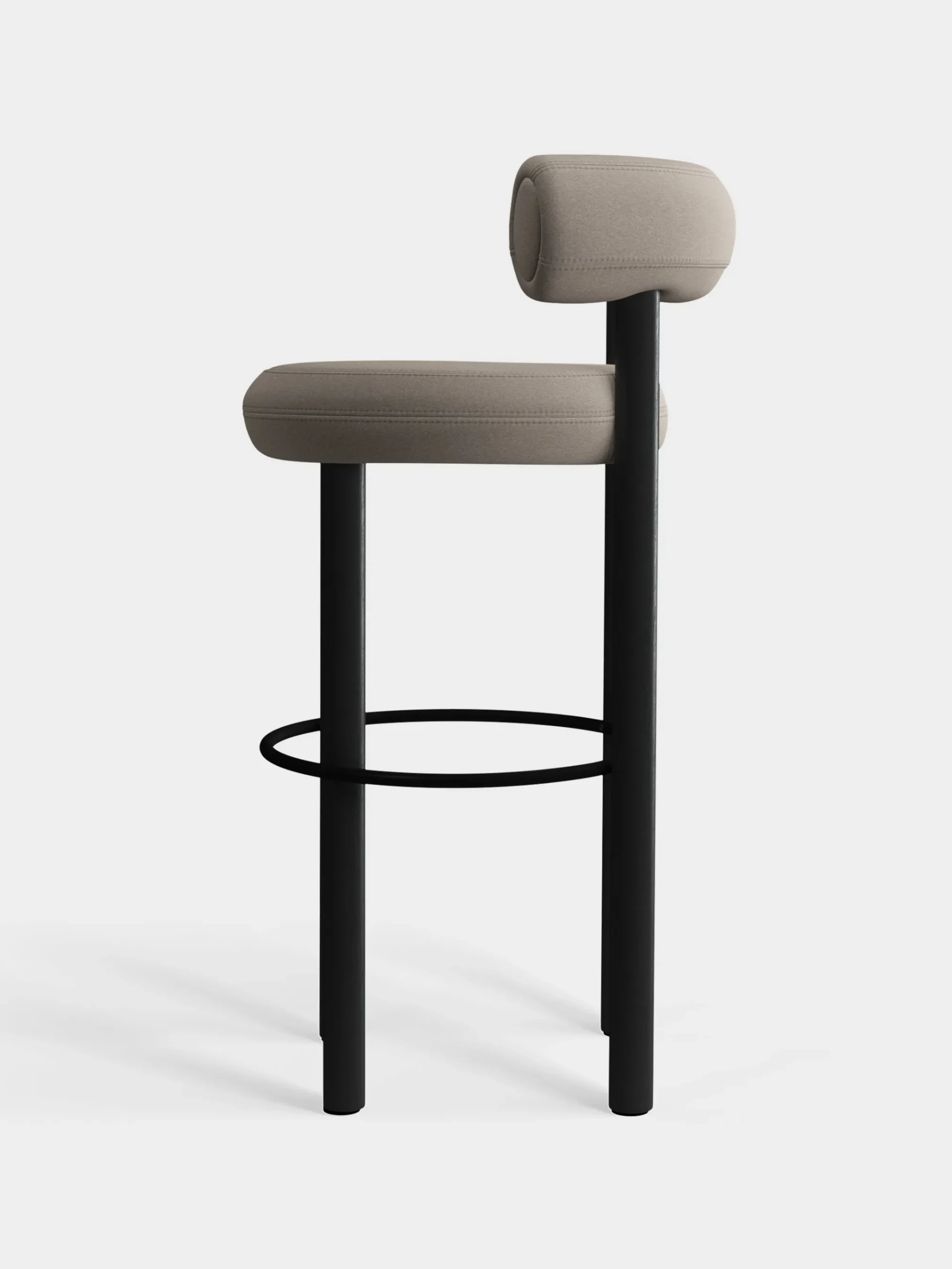 Tom Dixon Bar & Counter Stools*Fat Black Wood 75cm Bar Stool
