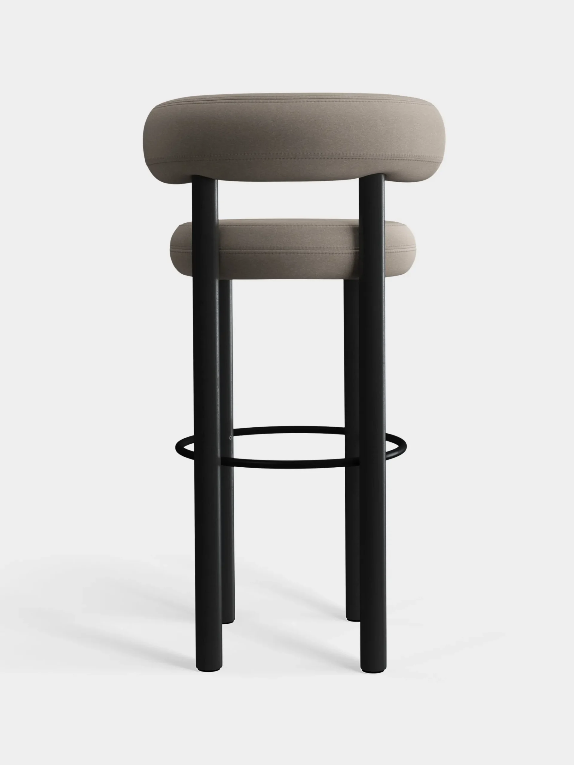 Tom Dixon Bar & Counter Stools*Fat Black Wood 75cm Bar Stool