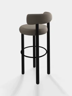 Tom Dixon Bar & Counter Stools*Fat Black Wood 75cm Bar Stool