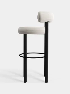 Tom Dixon Bar & Counter Stools*Fat Black Wood 75cm Bar Stool