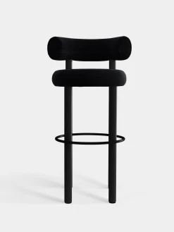 Tom Dixon Bar & Counter Stools*Fat Black Wood 75cm Bar Stool