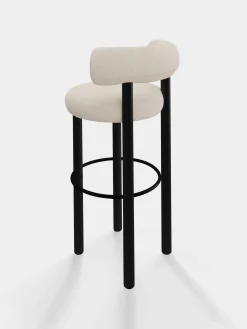 Tom Dixon Bar & Counter Stools*Fat Black Wood 75cm Bar Stool