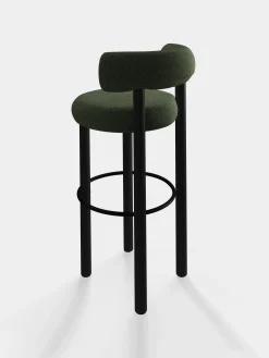 Tom Dixon Bar & Counter Stools*Fat Black Wood 75cm Bar Stool