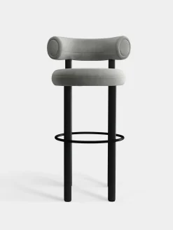 Tom Dixon Bar & Counter Stools*Fat Black Wood 75cm Bar Stool