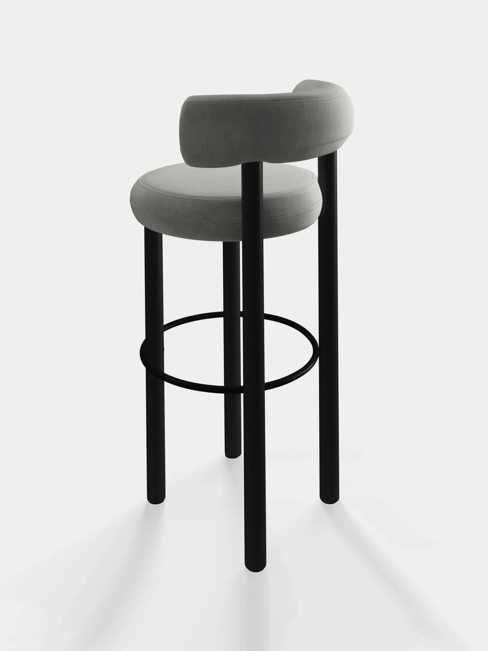 Tom Dixon Bar & Counter Stools*Fat Black Wood 75cm Bar Stool