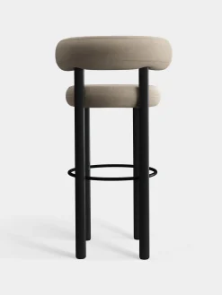 Tom Dixon Bar & Counter Stools*Fat Black Wood 75cm Bar Stool