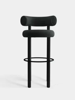 Tom Dixon Bar & Counter Stools*Fat Black Wood 75cm Bar Stool
