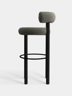 Tom Dixon Bar & Counter Stools*Fat Black Wood 75cm Bar Stool