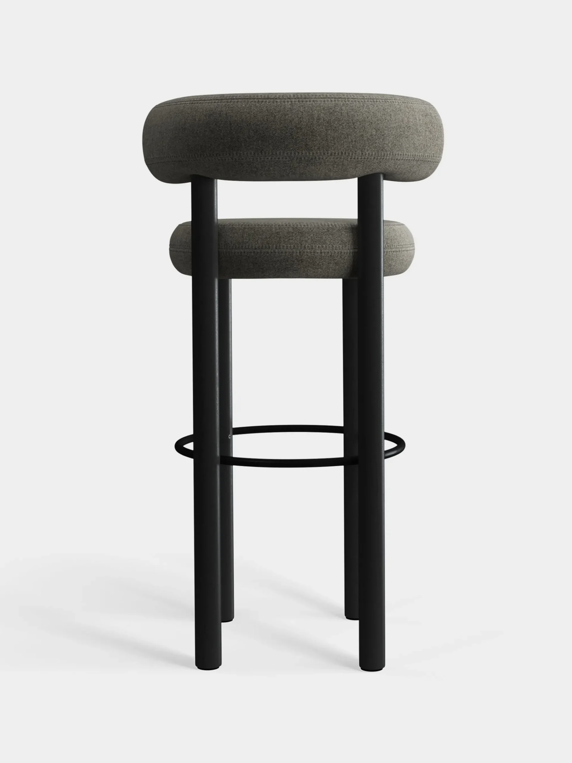Tom Dixon Bar & Counter Stools*Fat Black Wood 75cm Bar Stool