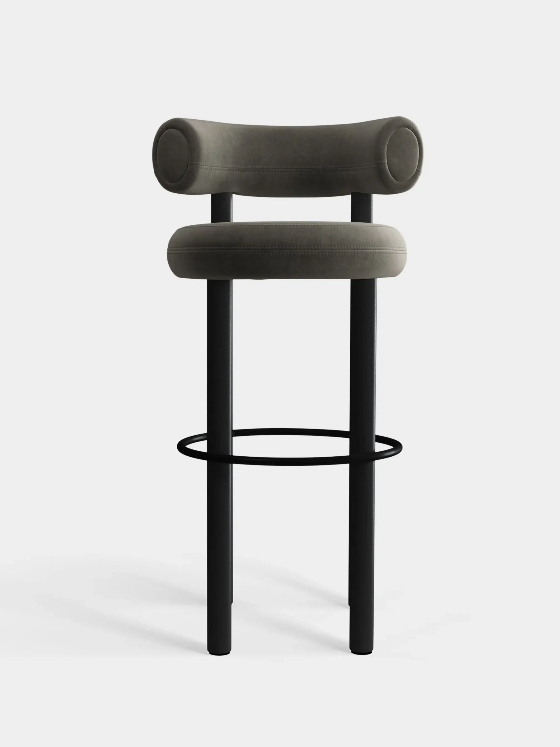 Tom Dixon Bar & Counter Stools*Fat Black Wood 75cm Bar Stool