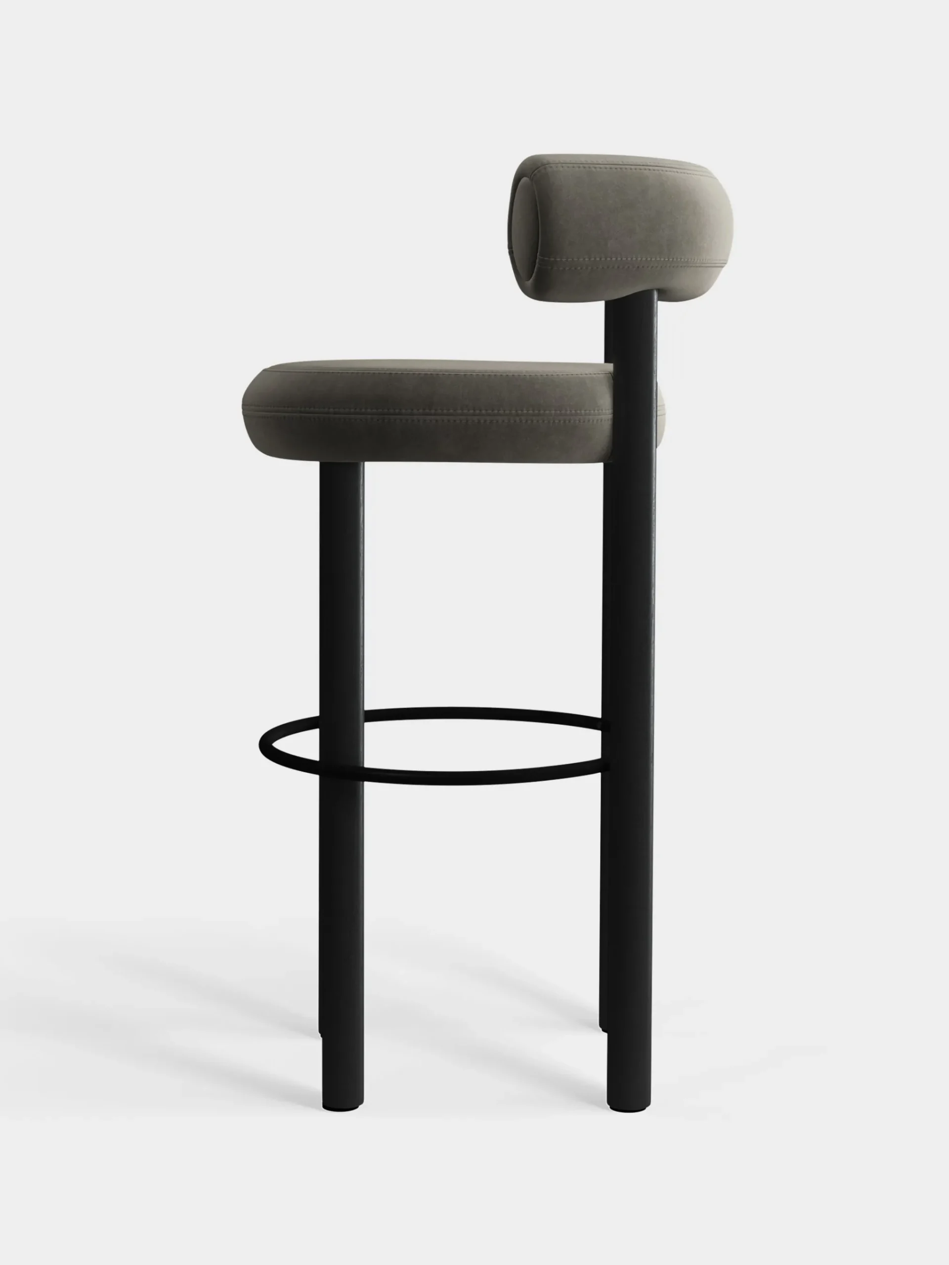 Tom Dixon Bar & Counter Stools*Fat Black Wood 75cm Bar Stool