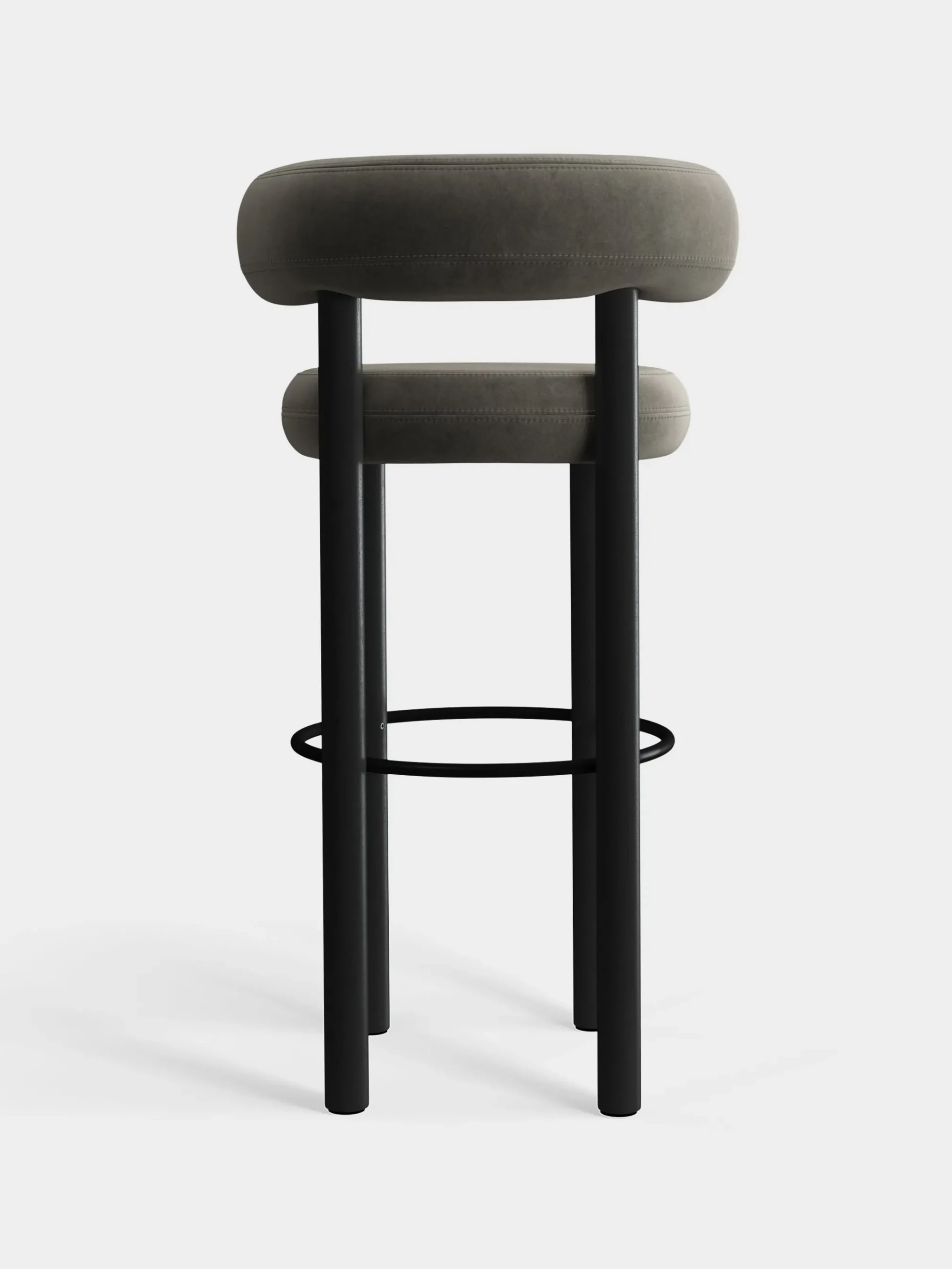 Tom Dixon Bar & Counter Stools*Fat Black Wood 75cm Bar Stool