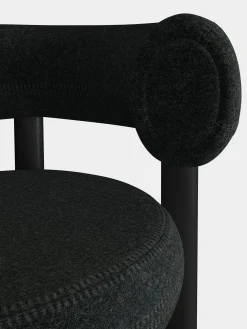 Tom Dixon Bar & Counter Stools*Fat Black Wood 75cm Bar Stool