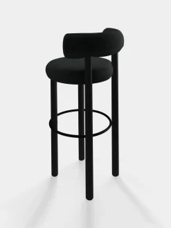 Tom Dixon Bar & Counter Stools*Fat Black Wood 75cm Bar Stool