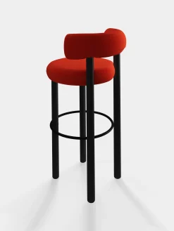 Tom Dixon Bar & Counter Stools*Fat Black Wood 75cm Bar Stool