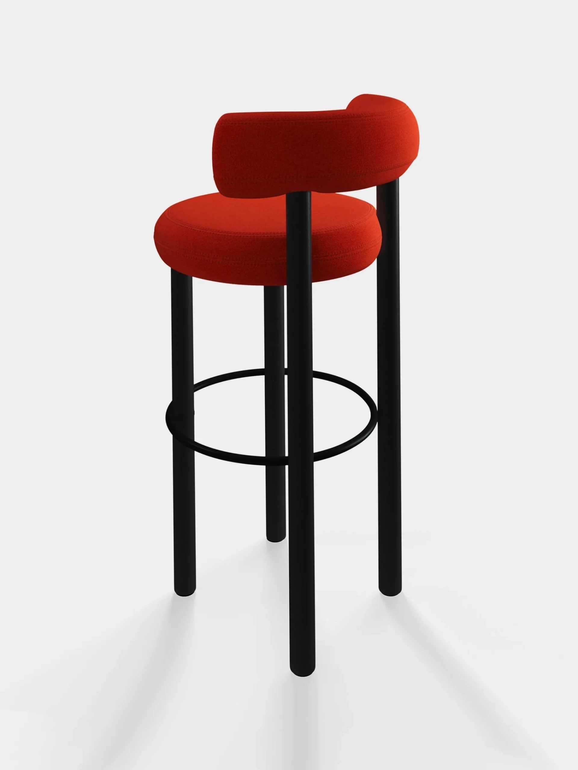 Tom Dixon Bar & Counter Stools*Fat Black Wood 75cm Bar Stool