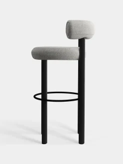 Tom Dixon Bar & Counter Stools*Fat Black Wood 75cm Bar Stool