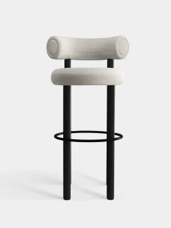 Tom Dixon Bar & Counter Stools*Fat Black Wood 75cm Bar Stool
