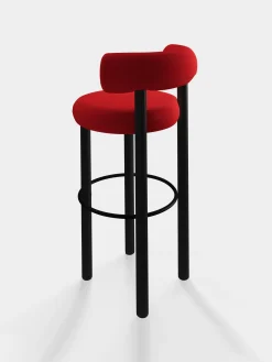 Tom Dixon Bar & Counter Stools*Fat Black Wood 75cm Bar Stool