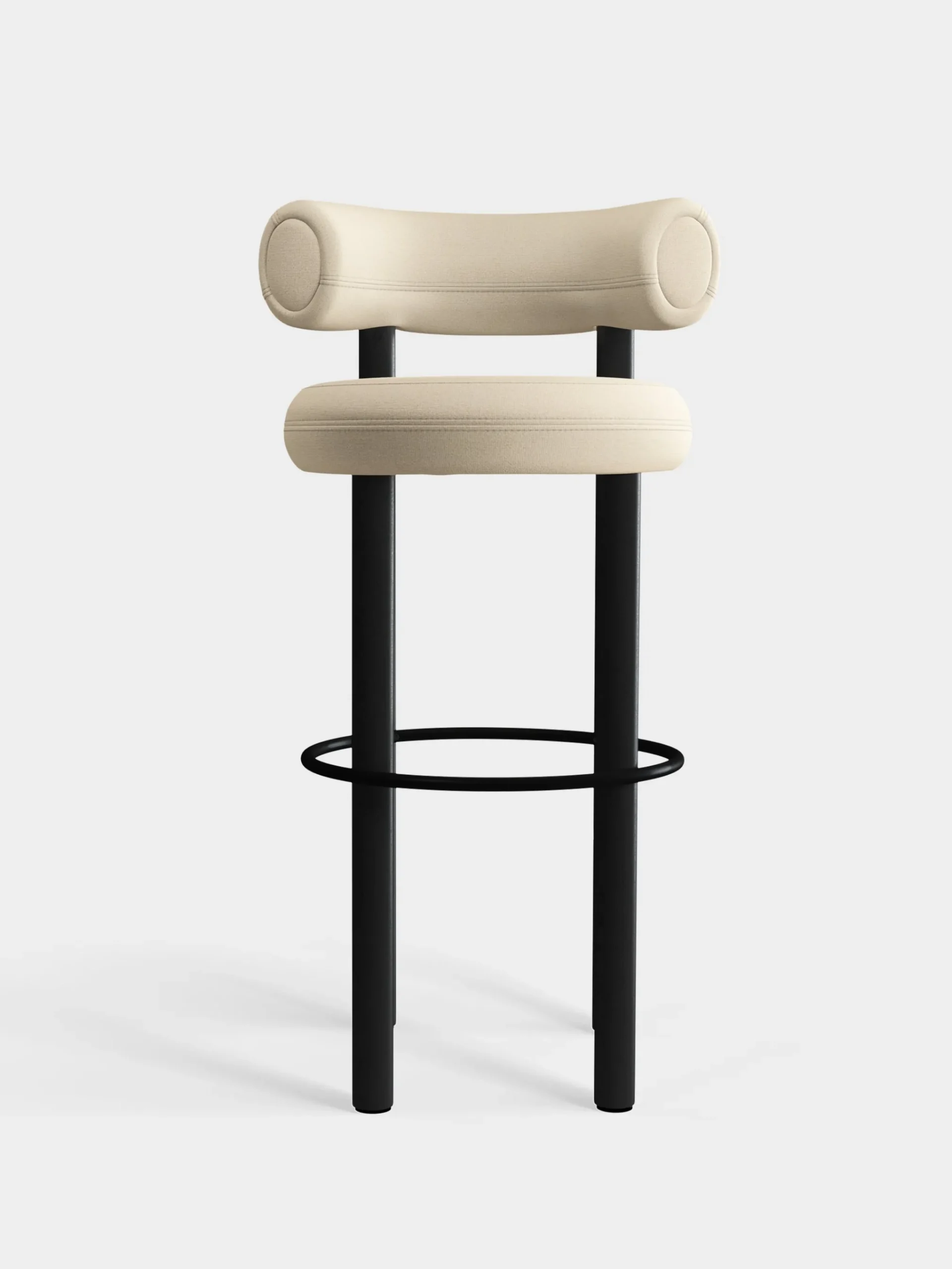 Tom Dixon Bar & Counter Stools*Fat Black Wood 75cm Bar Stool