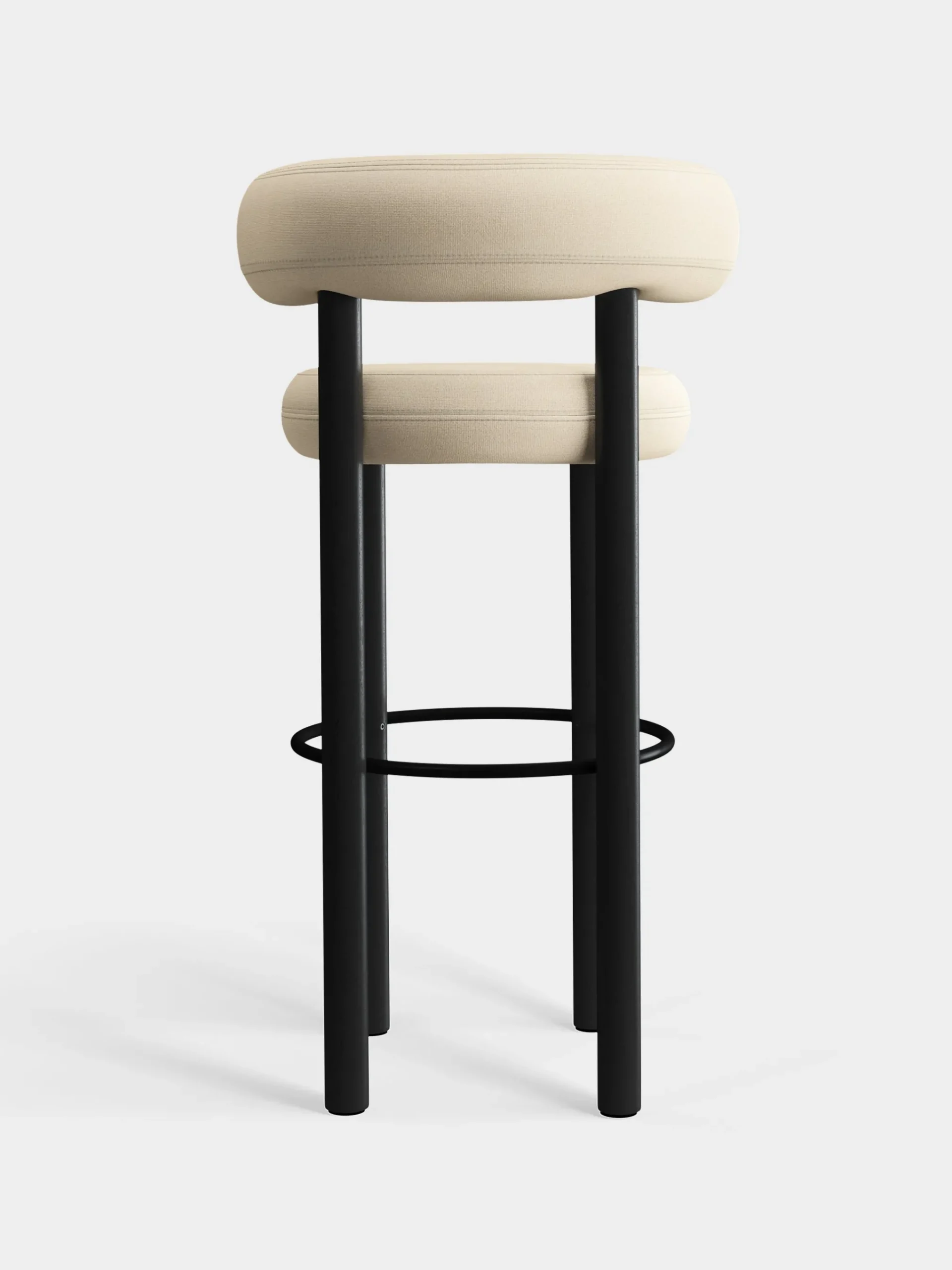 Tom Dixon Bar & Counter Stools*Fat Black Wood 75cm Bar Stool