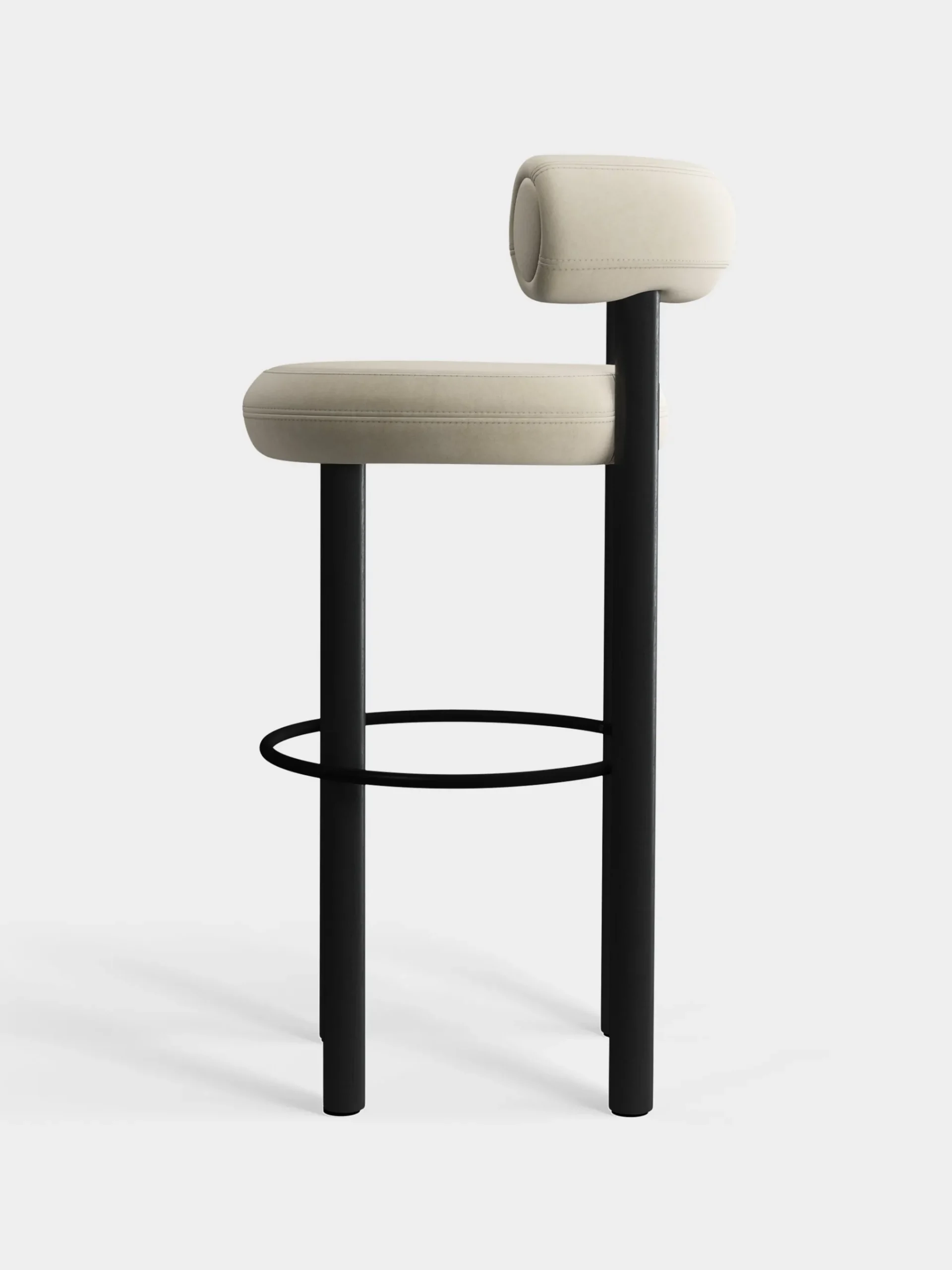 Tom Dixon Bar & Counter Stools*Fat Black Wood 75cm Bar Stool