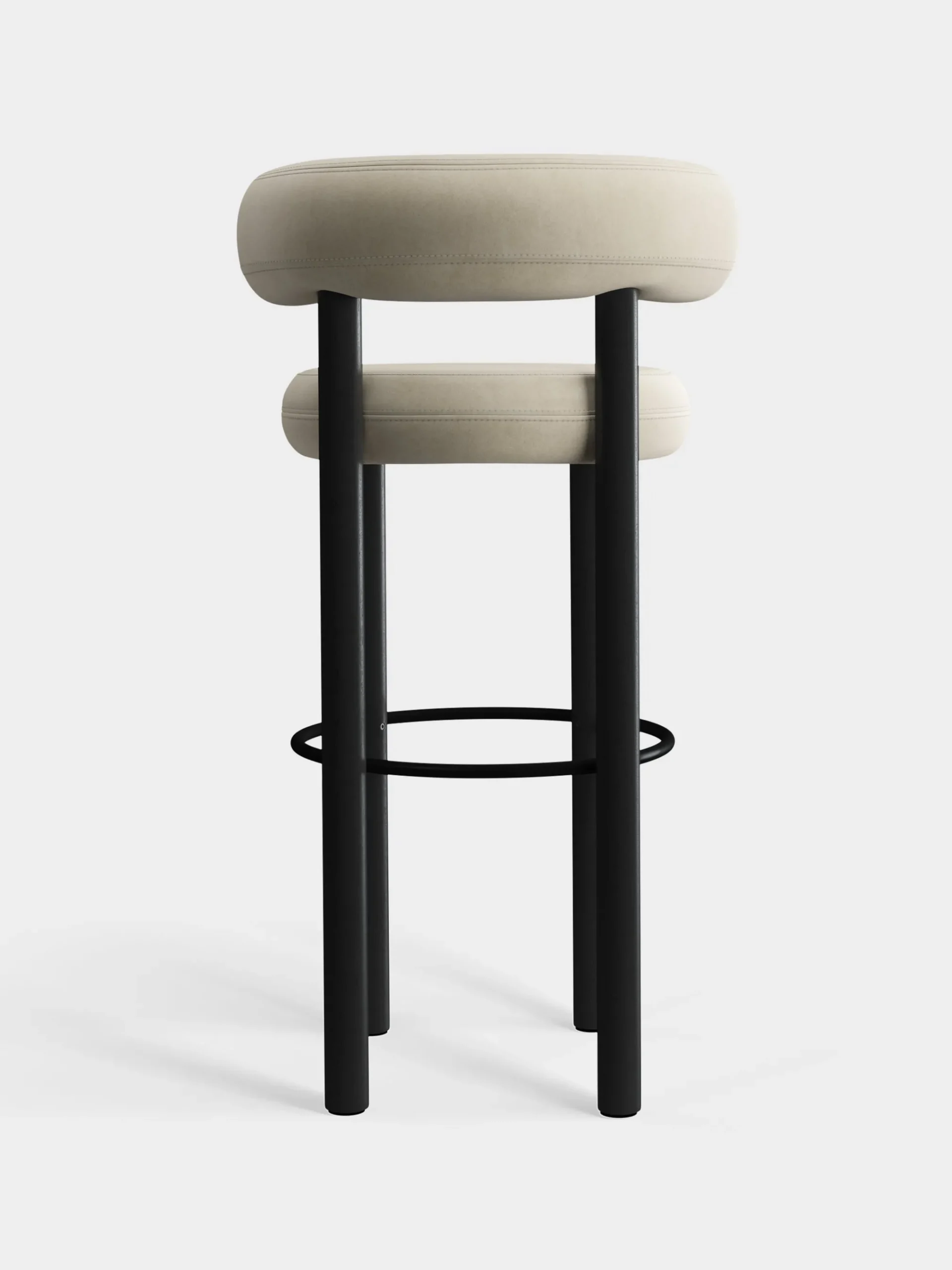 Tom Dixon Bar & Counter Stools*Fat Black Wood 75cm Bar Stool