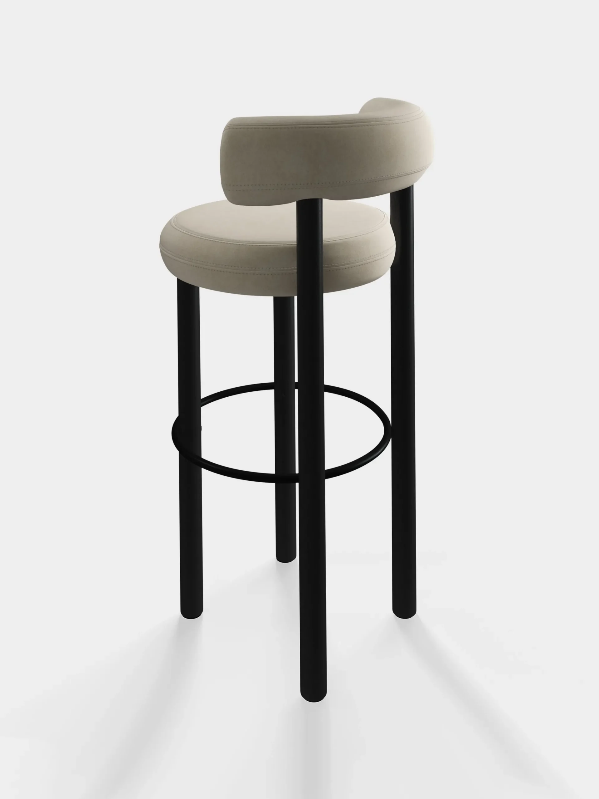 Tom Dixon Bar & Counter Stools*Fat Black Wood 75cm Bar Stool