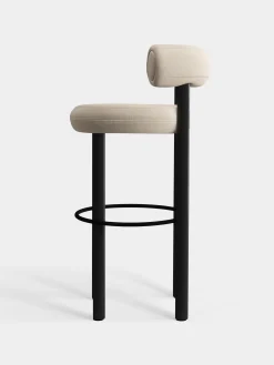 Tom Dixon Bar & Counter Stools*Fat Black Wood 75cm Bar Stool